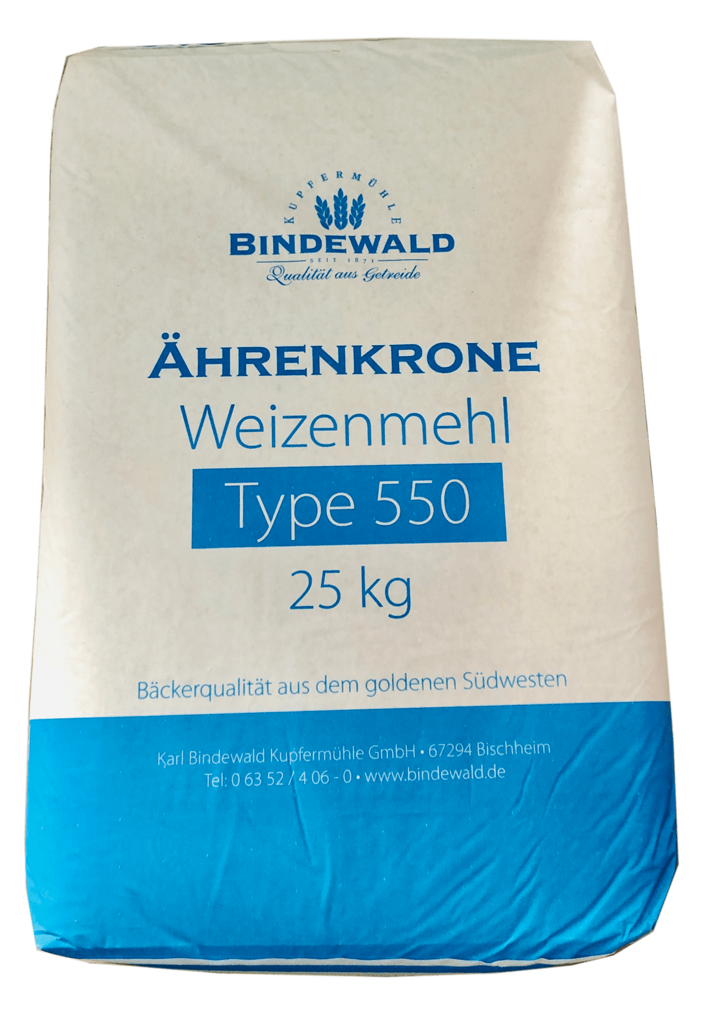 Mehl ( Weizenmehl ) Typ 550 Bindewald 25 Kg