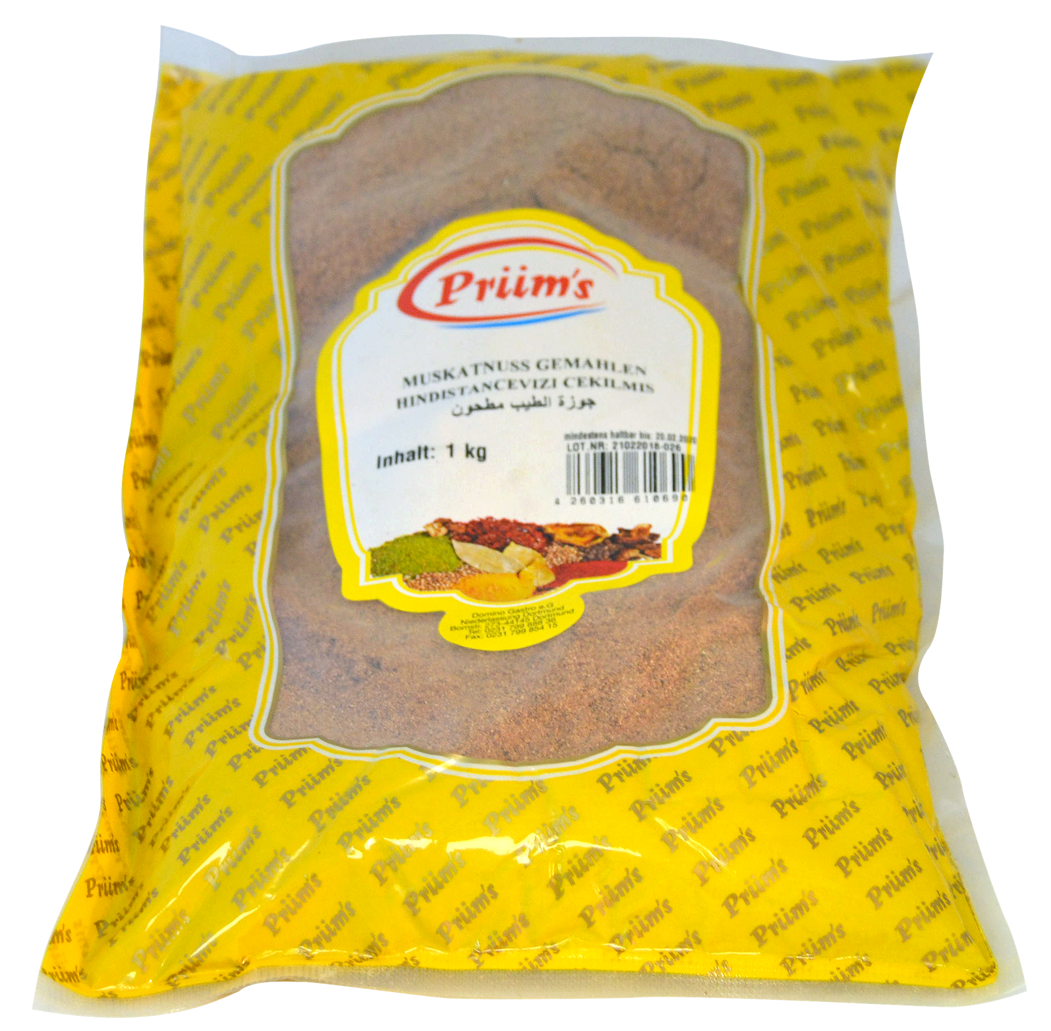 Muskatnuss Gemahlen Prims 1000g