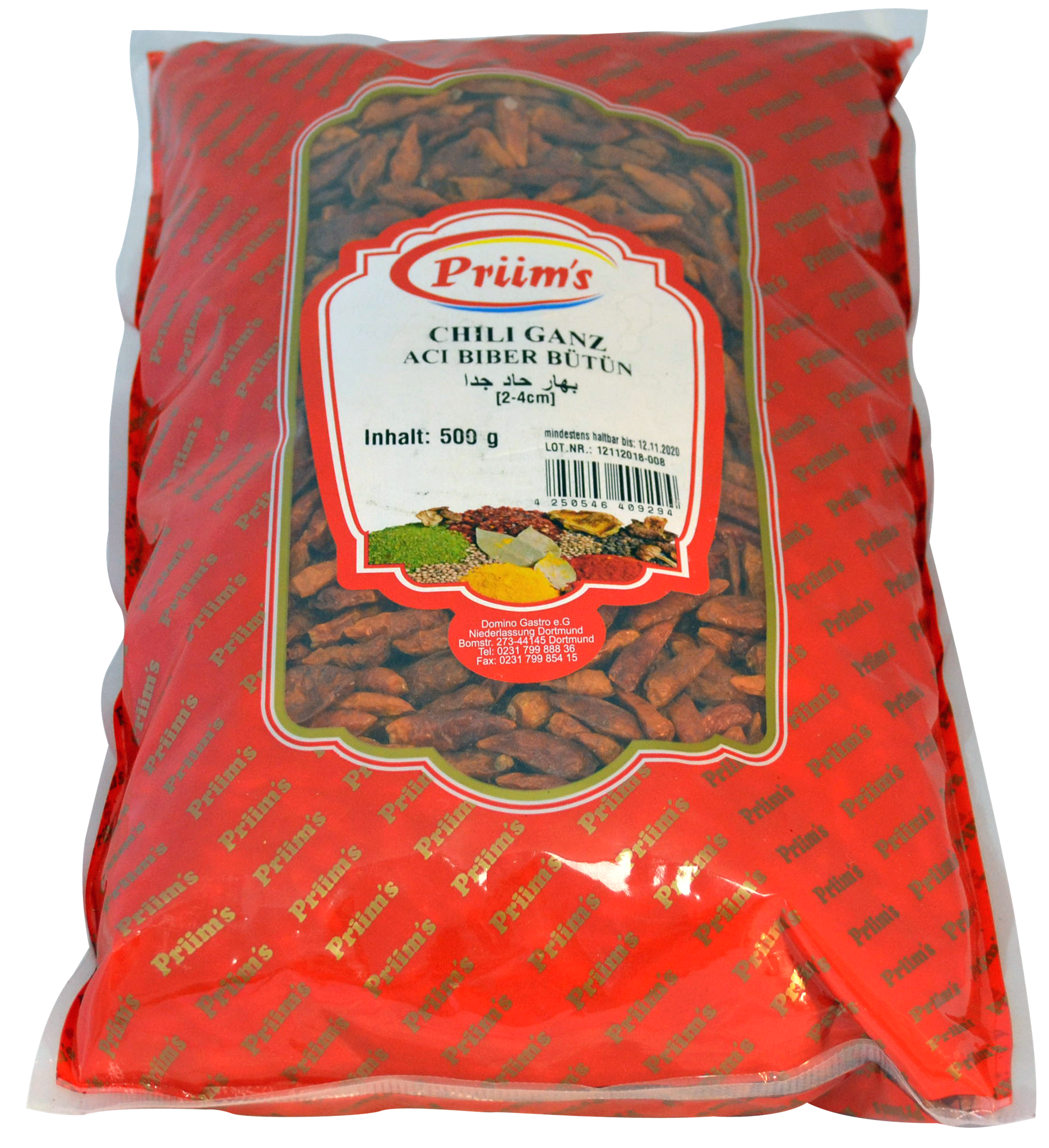 Chillischoten Ganz 1-2 cm Prims 500g 