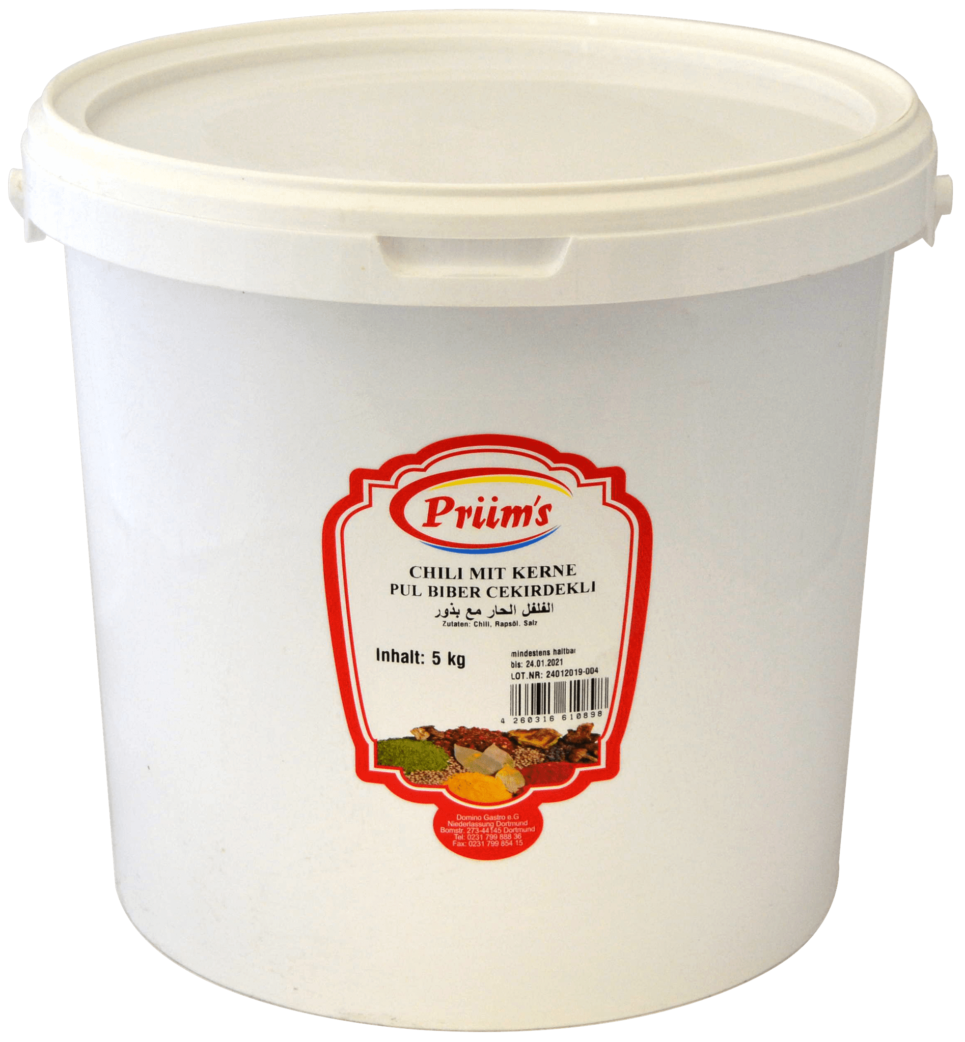 Pul Biber Chilli mit Kerne 5 Kg Eimer