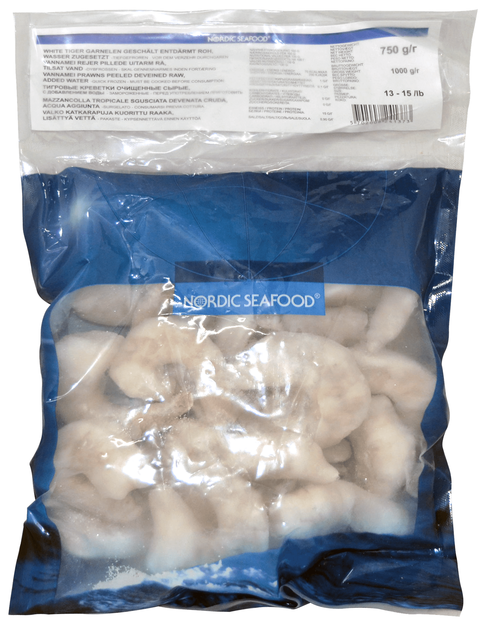 Gambas 13 x 15 ohne Kopf.& ohne Schale 1 Kg