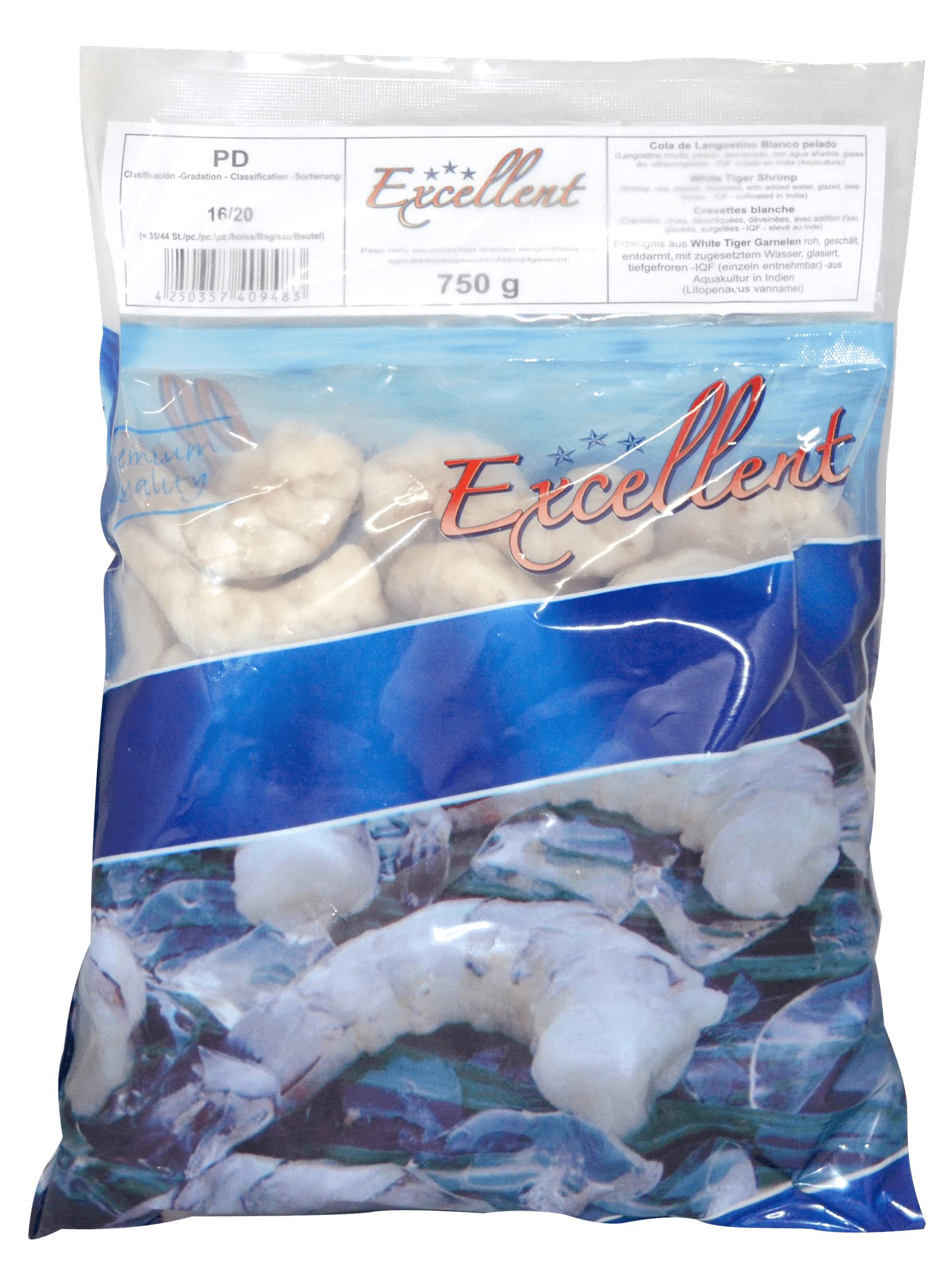 Gambas 16/20 ohne Kopf und ohne SchaleTk 1 Kg