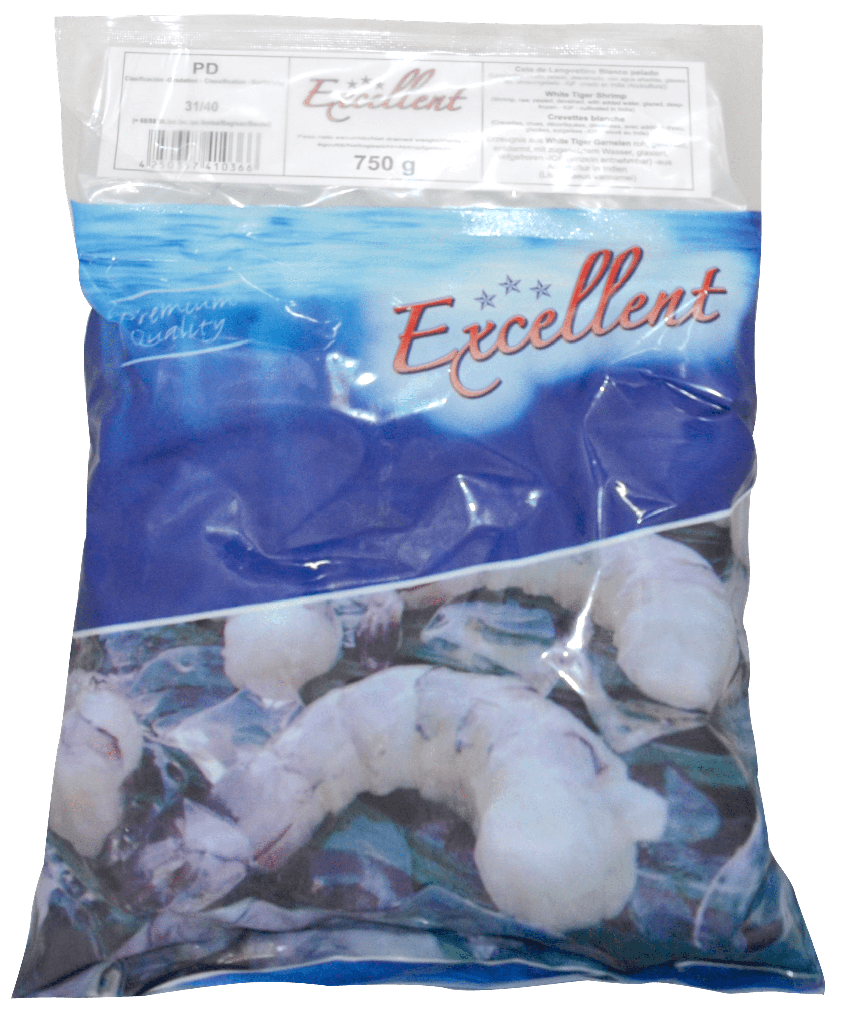 Gambas 31/40 ohne Kopf ohne Schale 1kg