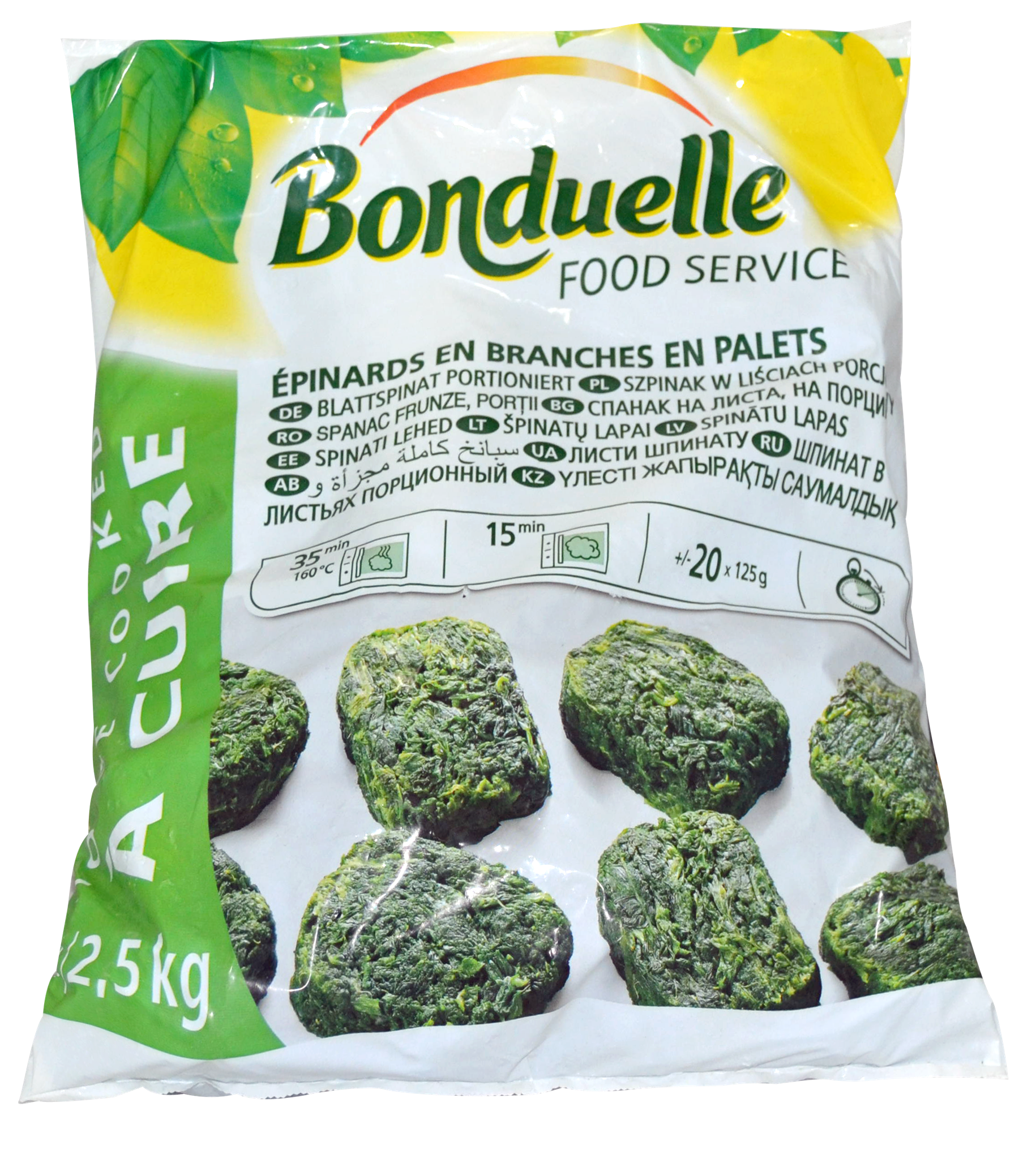 Spinat Portion Bonduelle 2,5 kg Beutel