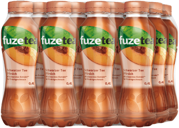Fuze Tea schwarzer Tee Pfirsich 12x0,40l Dpg